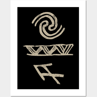 Ancient Hawaiian Symbols 1 by Buck Tee Posters and Art
